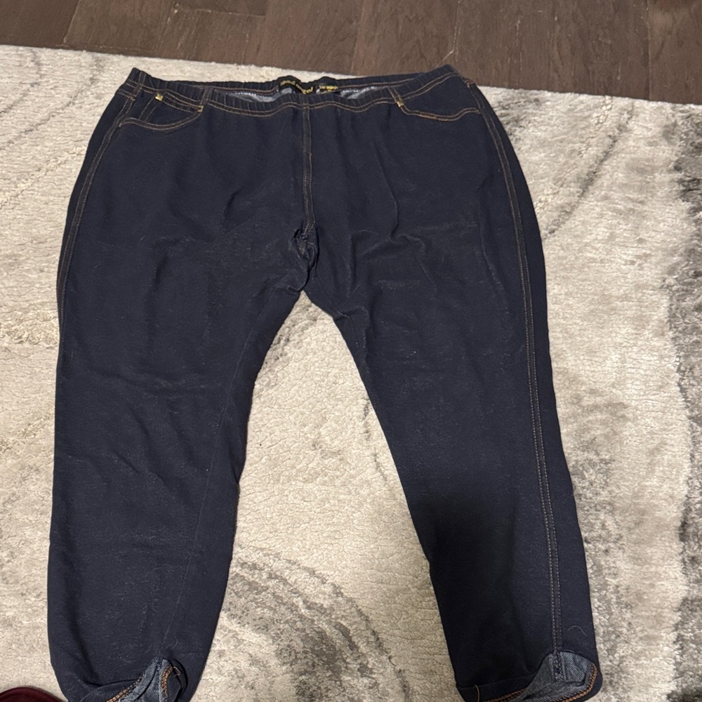 Like an Angel Navy Jeans with Contrast Stitching